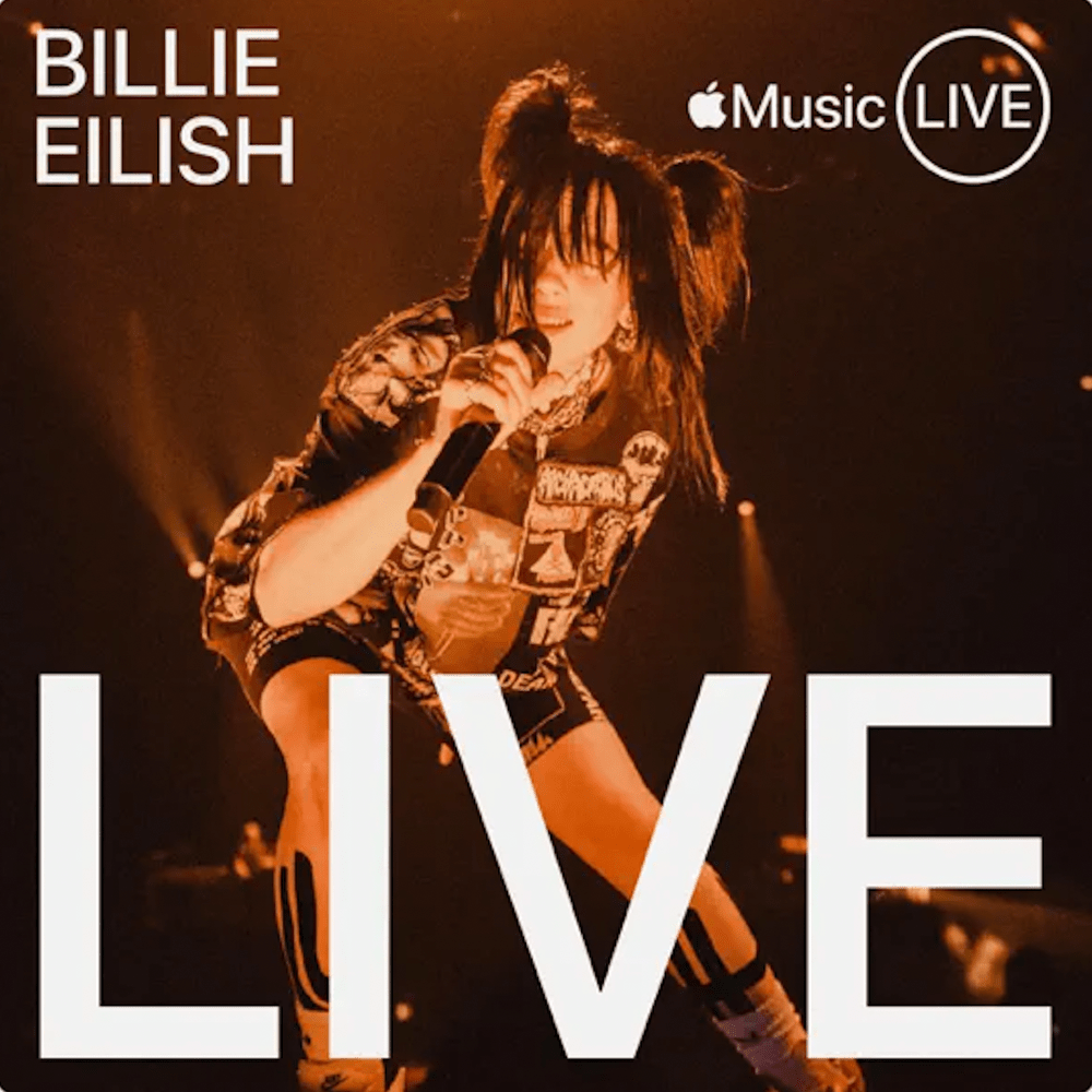 Album cover art for "Happier Than Ever (Apple Music Live)" by Billie Eilish