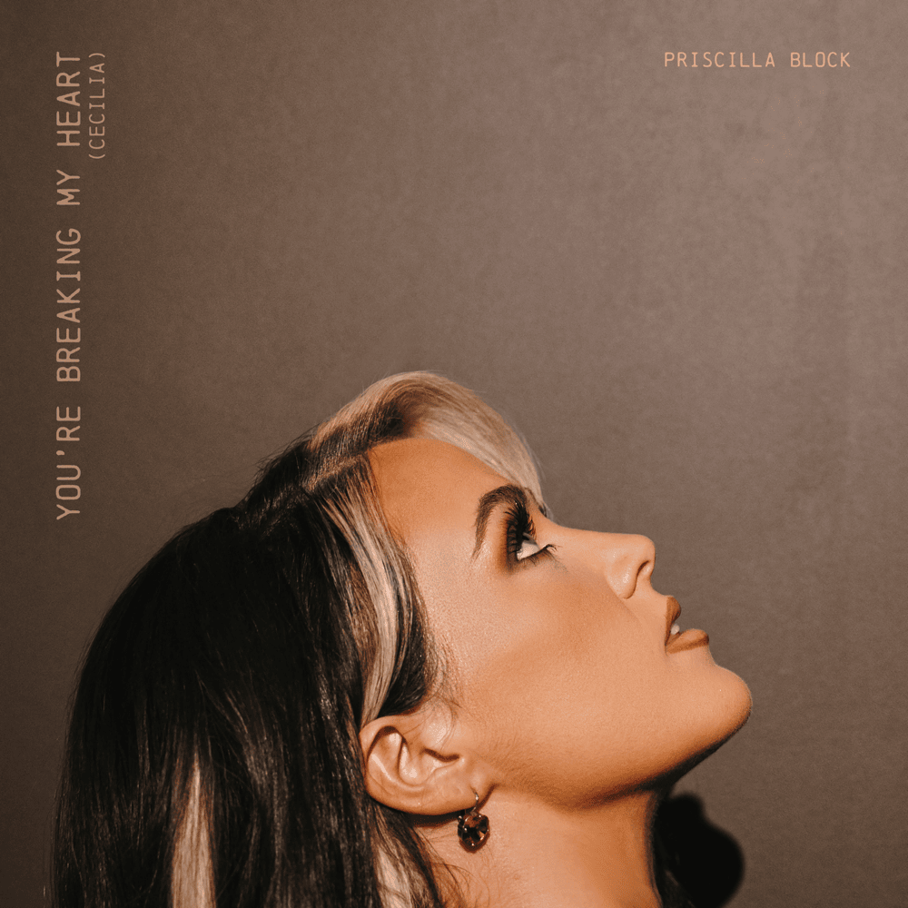Album cover art for "You’re Breaking My Heart (Cecilia)" by Priscilla Block