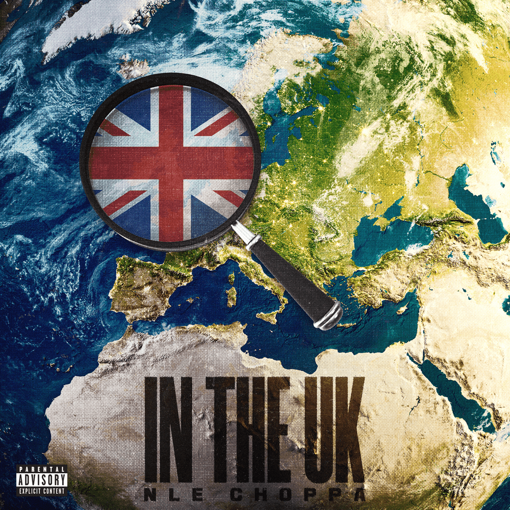 Album cover art for "IN THE UK" by NLE Choppa