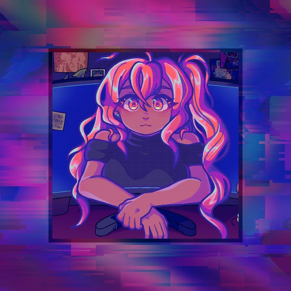 Album cover art for "VISIONS" by keyesgen & 足立レイ (Adachi Rei)