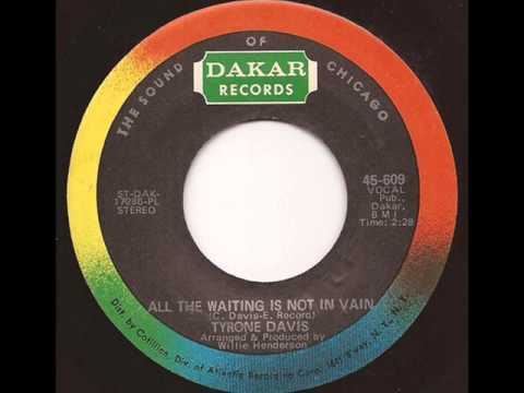Album cover art for "The Waiting Was Not In Vain" by Tyrone Davis