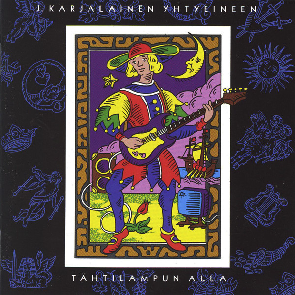 Album cover art for "Mies, jolle ei koskaan tapahdu mitään" by J. Karjalainen Yhtyeineen