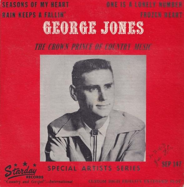 Album cover art for "One Is a Lonely Number" by George Jones