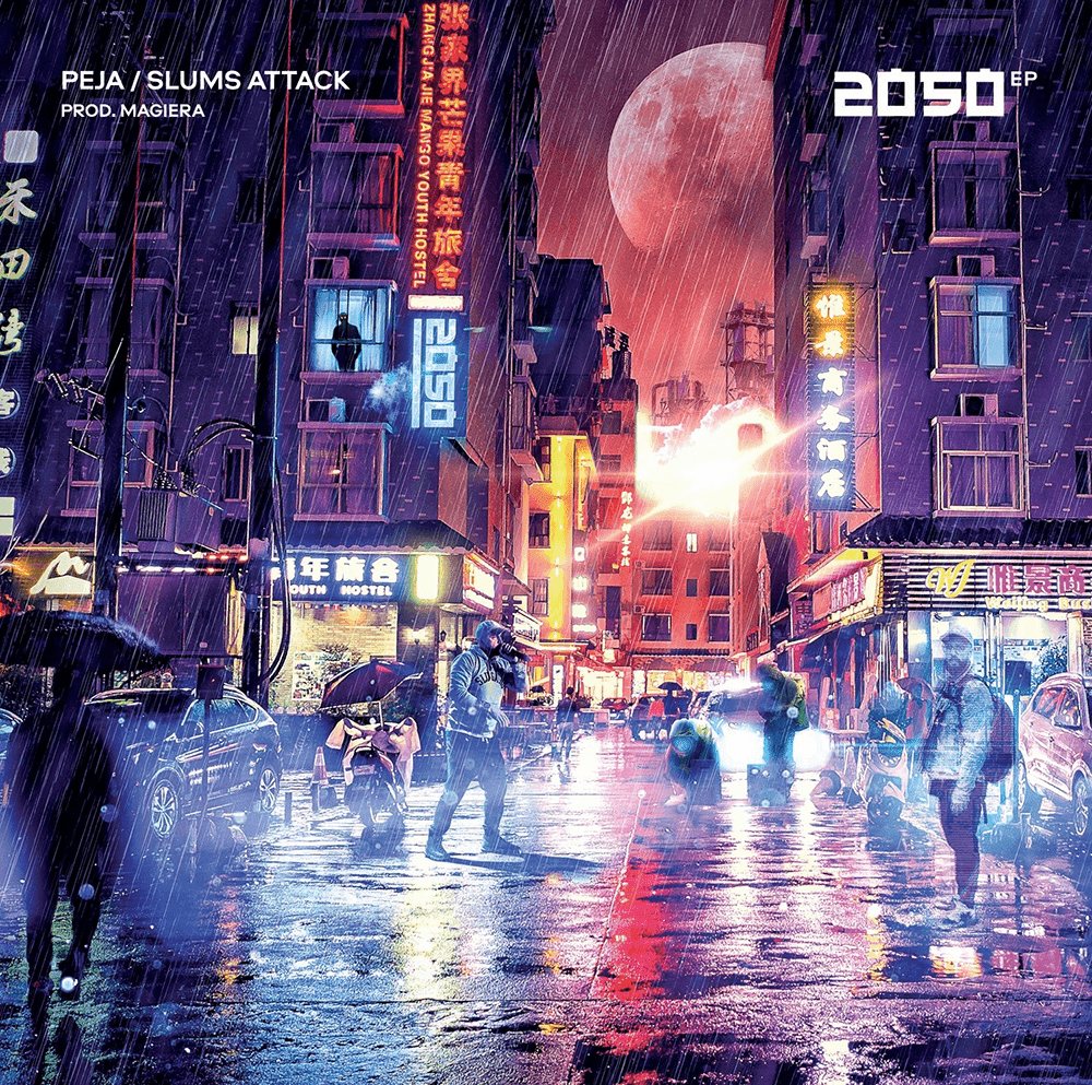 Album cover art for "Reakcja Łańcuchowa" by Peja