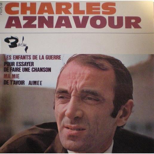 Album cover art for "Les enfants de la guerre" by Charles Aznavour