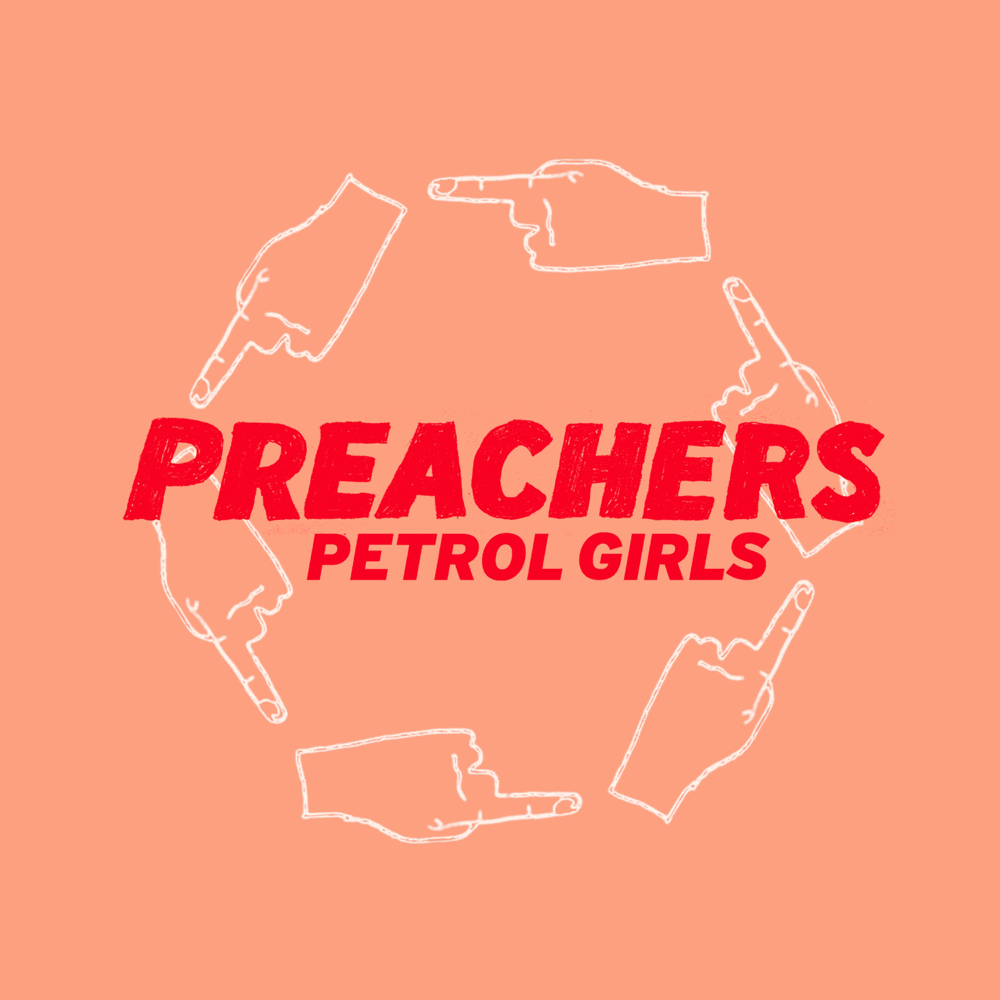 Album cover art for "Preachers" by Petrol Girls