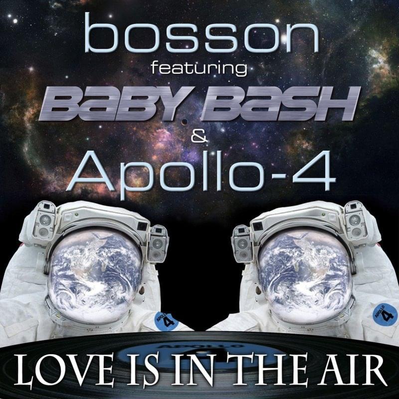 Album cover art for "Love is in the air" by Bosson & Apollo 4