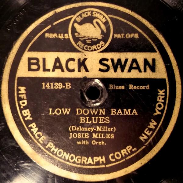 Album cover art for "Low Down Bama Blues" by Josie Miles