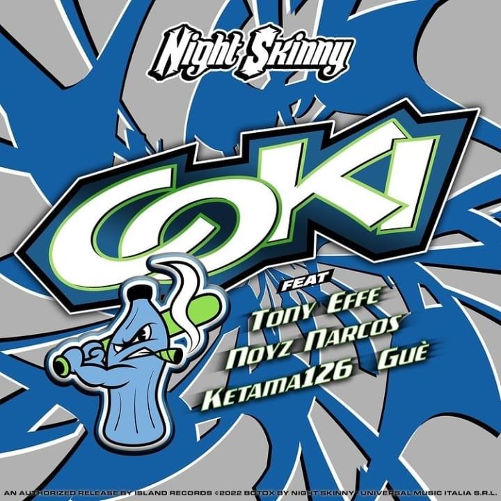 Album cover art for "Coki" by Night Skinny & Tony Effe & Noyz Narcos & Ketama126 & Guè