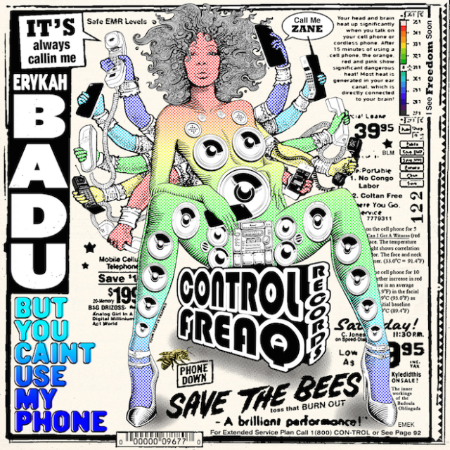 Album cover art for "U Use to Call Me" by Erykah Badu & ItsRoutine
