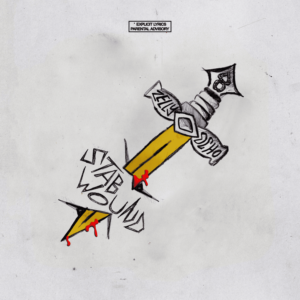 Album cover art for "Stab Wound" by Zelly Ocho