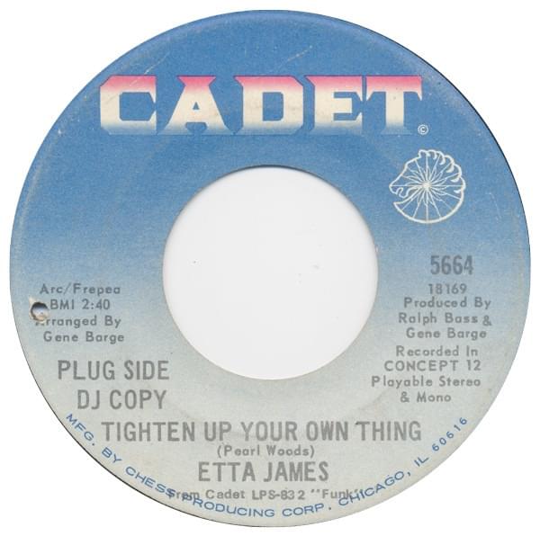 Album cover art for "Tighten Up Your Own Thing" by Etta James