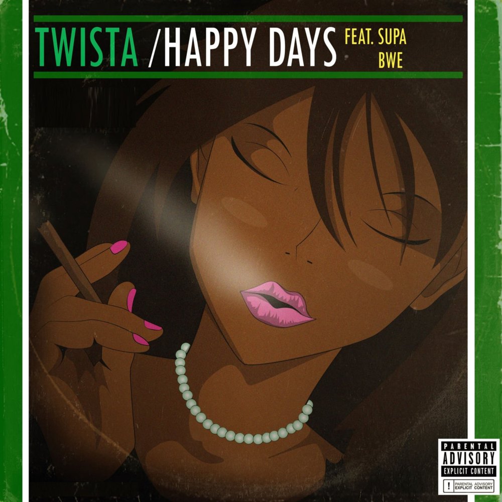Album cover art for "Happy Days" by Twista & Supa Bwe