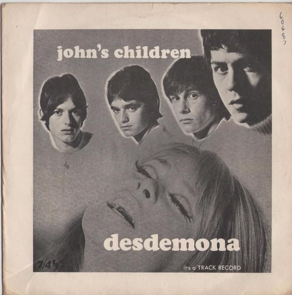 Album cover art for "Desdemona" by John’s Children