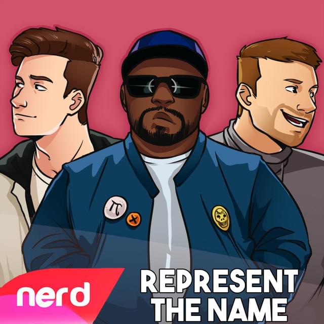 Album cover art for "Represent the Name" by NerdOut & Emily Amber