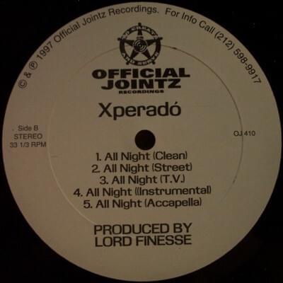 Album cover art for "All Night" by Xperadó