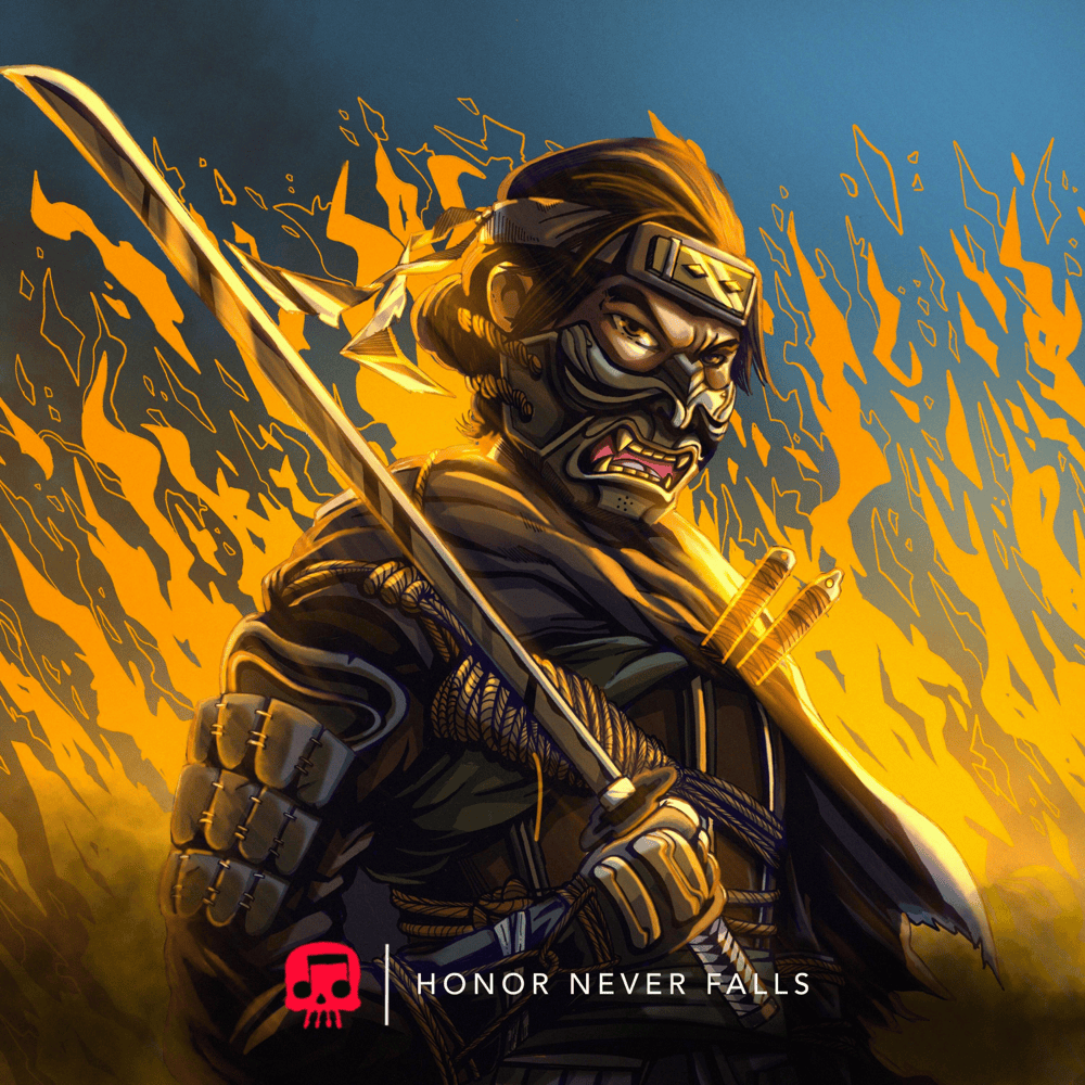 Album cover art for "Honor Never Falls" by JT Music & Andrea Storm Kaden