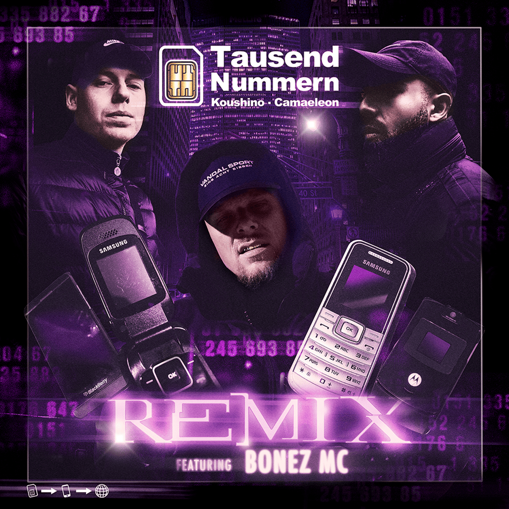 Album cover art for "Tausend Nummern Remix" by Koushino
