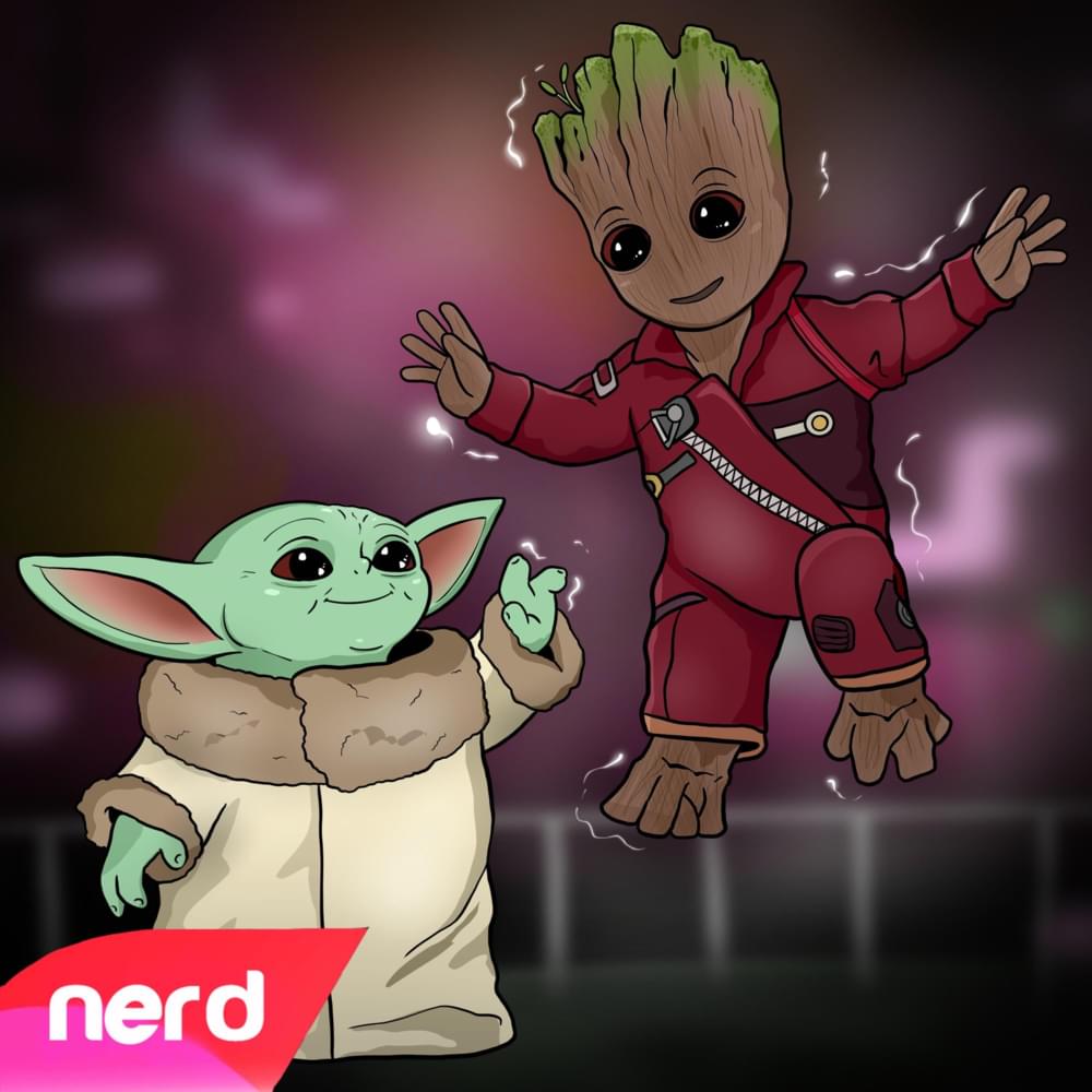 Album cover art for "Baby Yoda Vs Baby Groot Rap Battle" by NerdOut