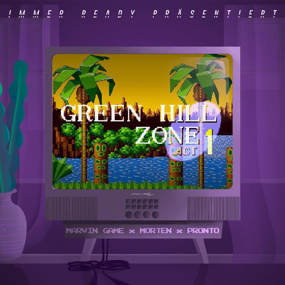 Album cover art for "Green Hill Zone" by Marvin Game & morten & Pronto