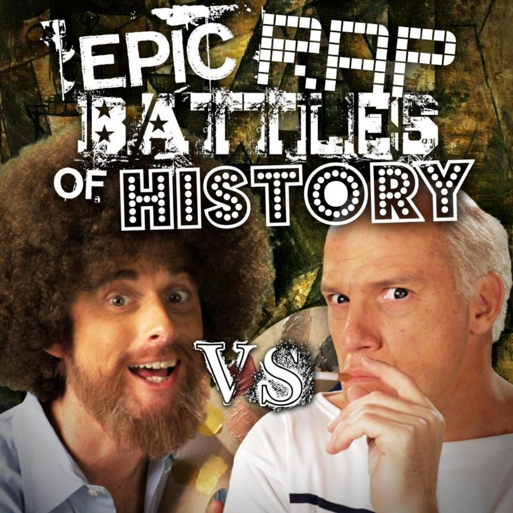 Album cover art for "Bob Ross vs Pablo Picasso" by Epic Rap Battles of History & EpicLLOYD & Nice Peter