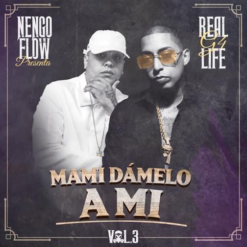 Album cover art for "Mami Dámelo a Mi" by Ñengo Flow & Darell