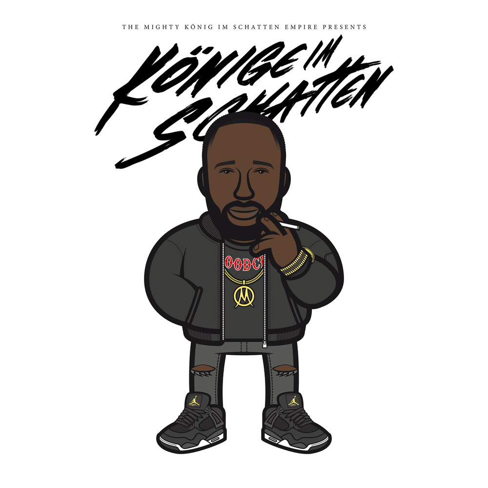 Album cover art for "Könige im Schatten" by Manuellsen