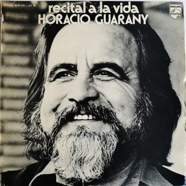 Album cover art for "Recital a la paz" by Horacio Guarany