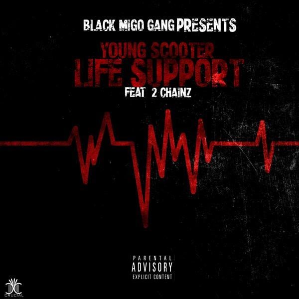 Album cover art for "Life Support" by Young Scooter & 2 Chainz