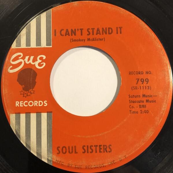 Album cover art for "I Can’t Stand It" by Soul Sisters (Soul)