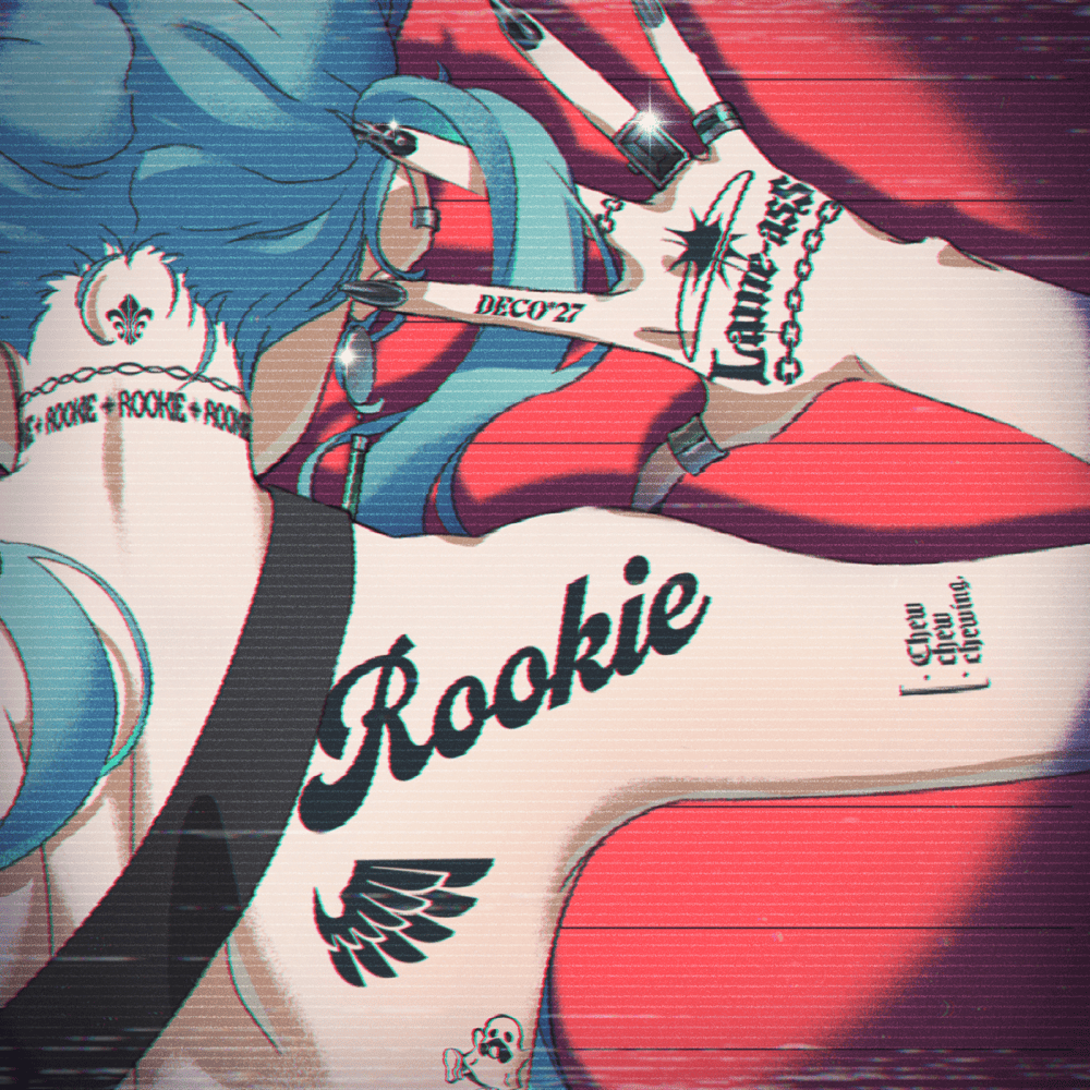 Album cover art for "ルーキー (Rookie)" by DECO*27 & 初音ミク (Hatsune Miku)