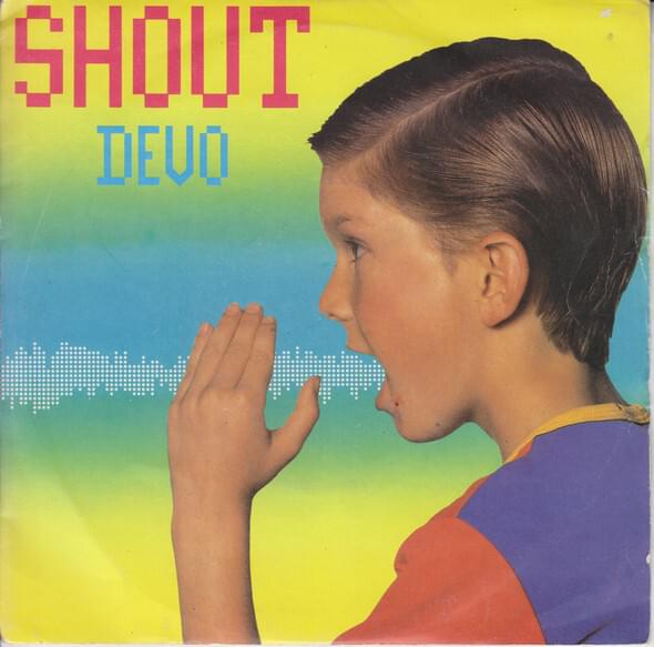 Album cover art for "Shout" by Devo