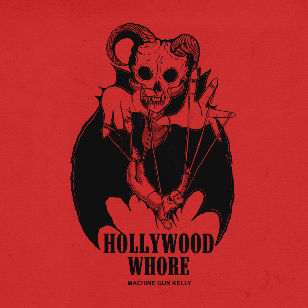 Album cover art for "Hollywood Whore" by mgk