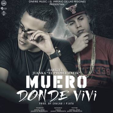 Album cover art for "Muero Donde Vivi" by Darkiel & Juanka