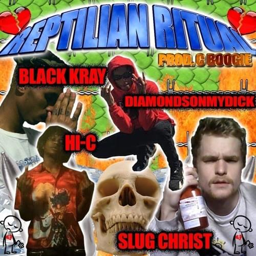 Album cover art for "Reptilian Ritual" by Reptilian Club Boyz & Sickboyrari & Slug † Christ