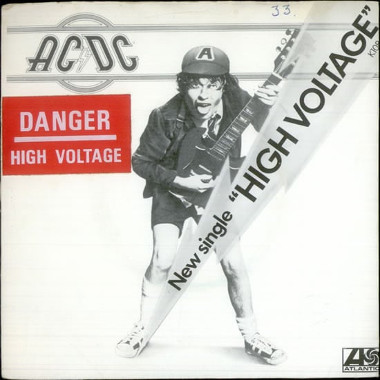 Album cover art for "High Voltage" by AC/DC