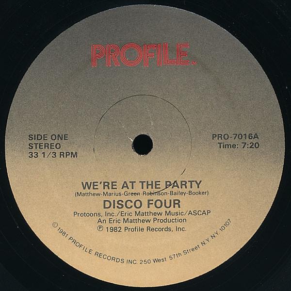 We’re At The Party by The Disco Four