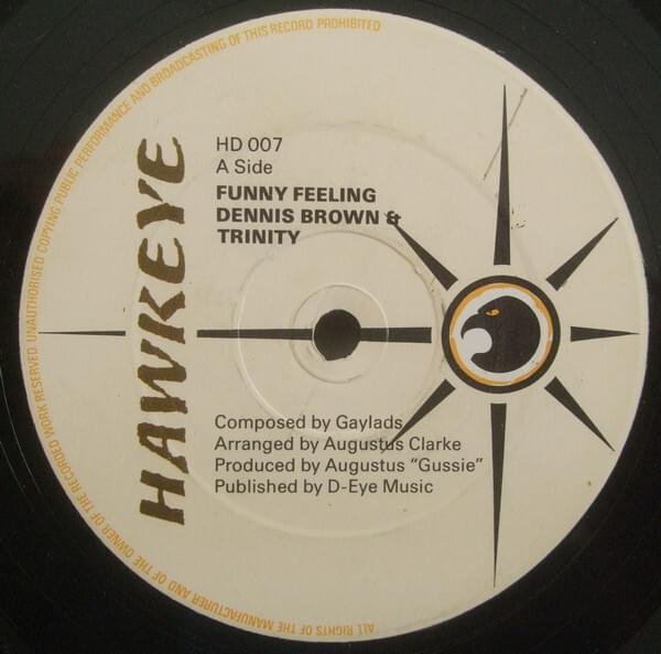 Album cover art for "Funny Feeling" by Dennis Brown