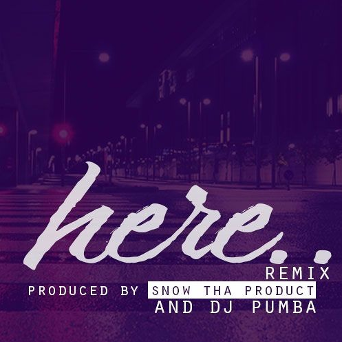 Album cover art for "Here (Remix)" by Snow Tha Product & Alessia Cara