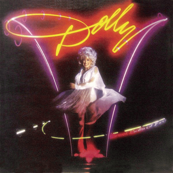 Album cover art for "Great Balls of Fire" by Dolly Parton