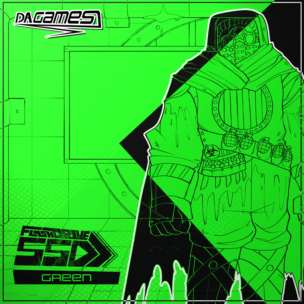 Album cover art for "Green: SSD" by DAGames
