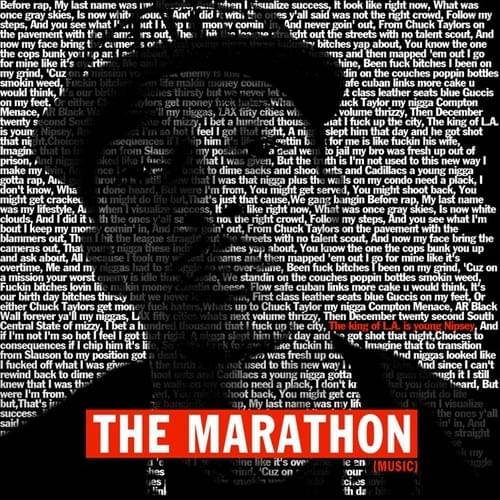Album cover art for "Grindmode (The Marathon)" by Nipsey Hussle