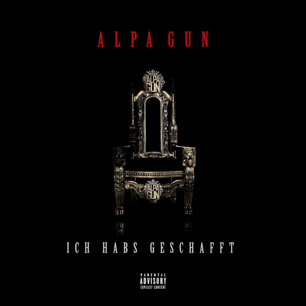 Album cover art for "Ich habs geschafft" by Alpa Gun