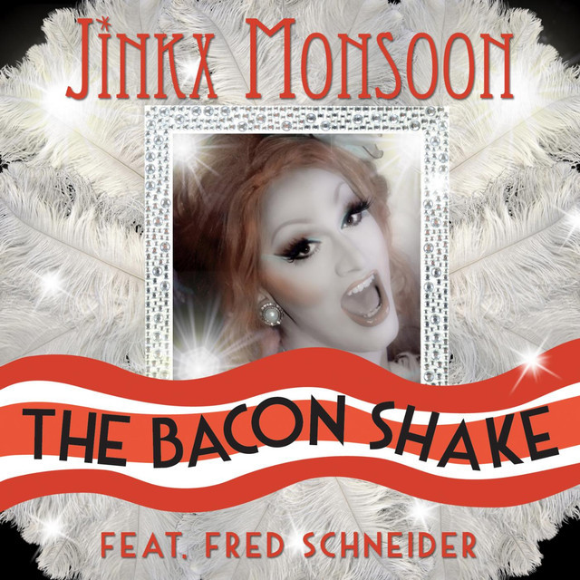 Album cover art for "The Bacon Shake" by Jinkx Monsoon & Fred Schneider