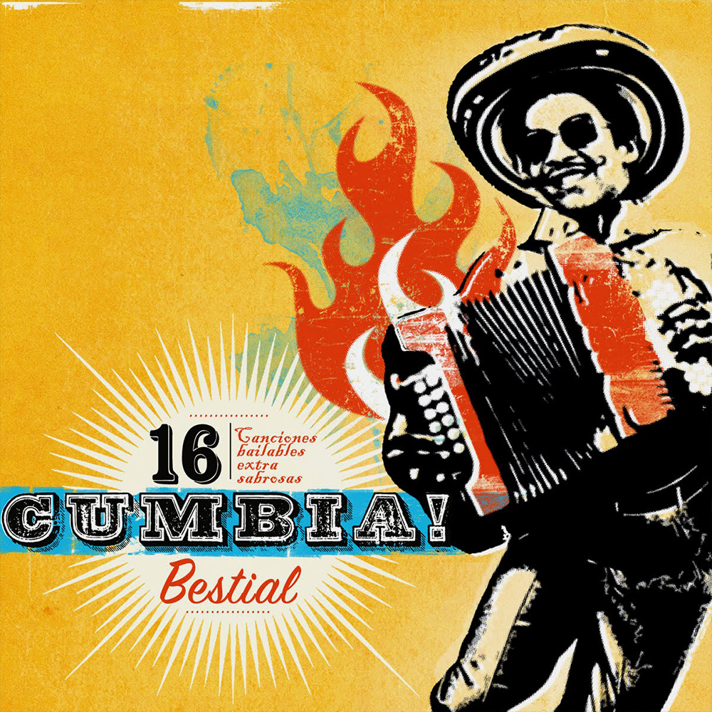 Album cover art for "Cumbianauts Incoming" by Cumbia Cosmonauts