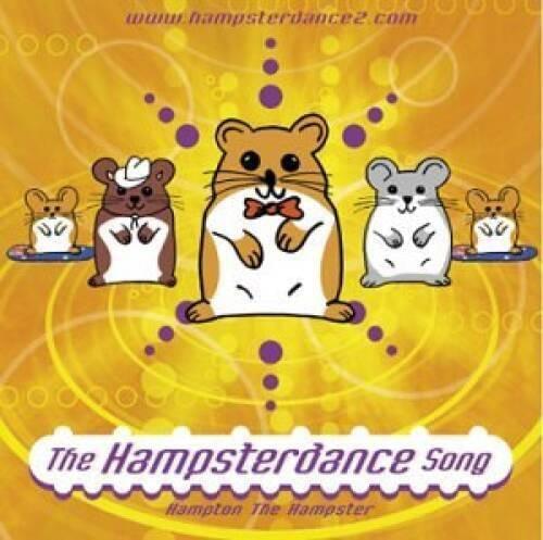 Album cover art for "The Hampsterdance Song" by Hampton and the Hampsters