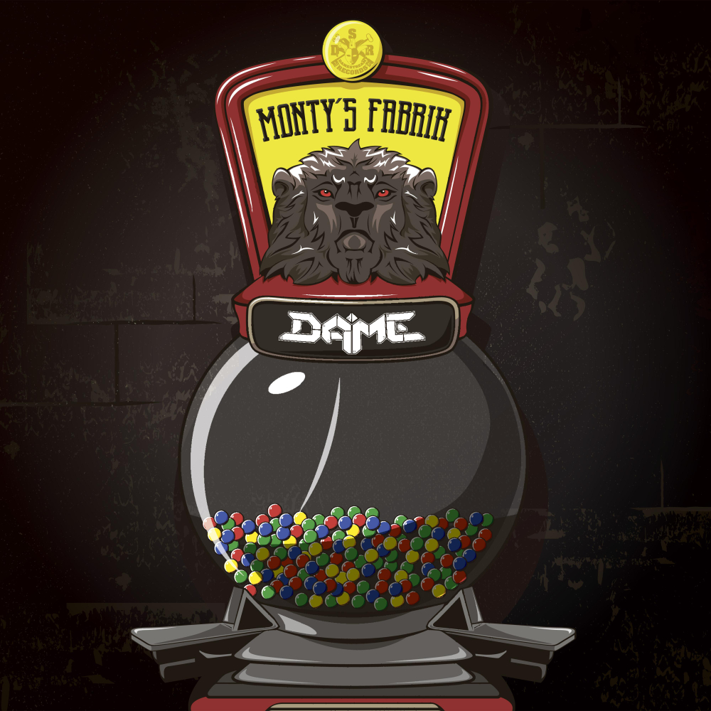 Album cover art for "Monty’s Fabrik" by Dame