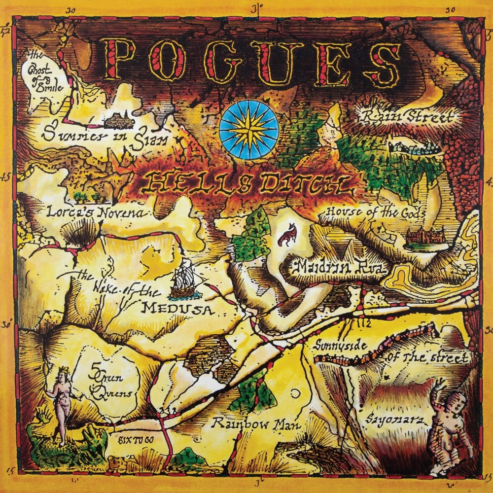 Album cover art for "Hell’s Ditch" by The Pogues