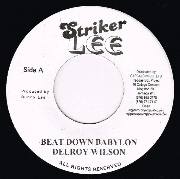 Album cover art for "Beat Down Babylon" by Delroy Wilson