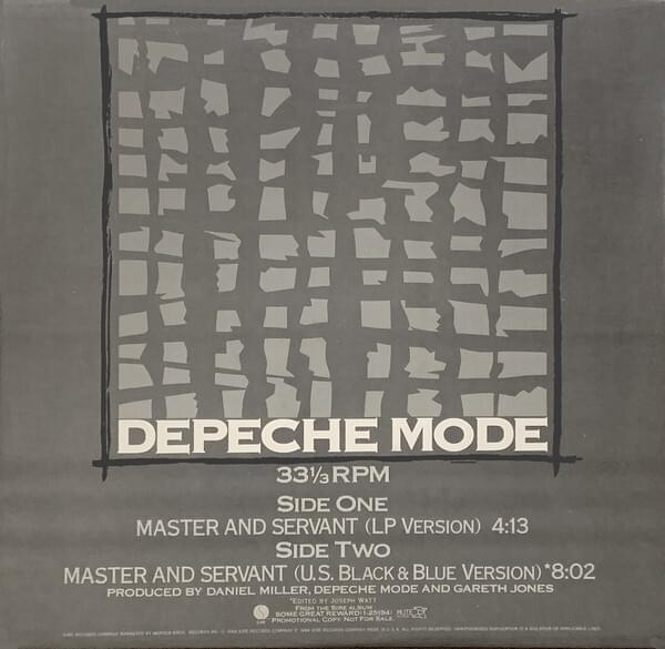 Album cover art for "Master and Servant" by Depeche Mode